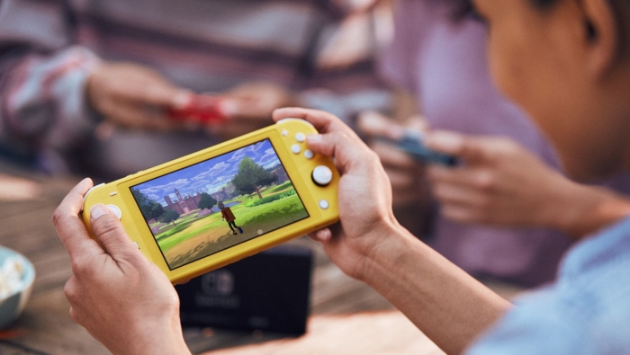Nintendo Switch Lite in action