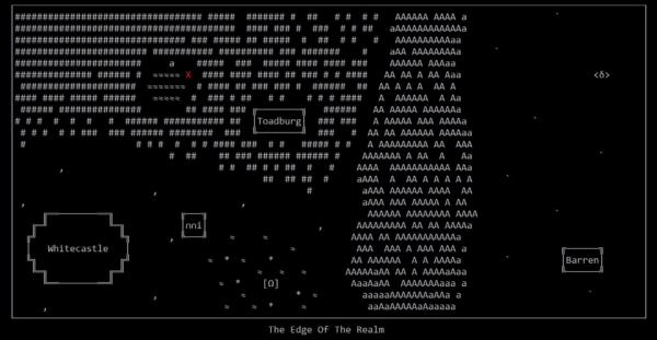 The Edge of the Realm ASCII Game