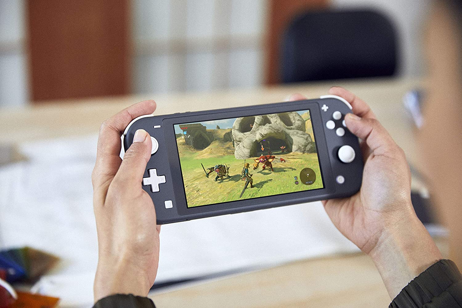 Greay Nintendo Switch Lite Being Played
