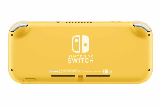 Nintendo Switch Lite Yellow Back View