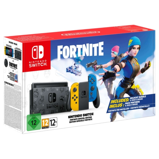 Nintendo Switch Fortnite Special Edition Box View