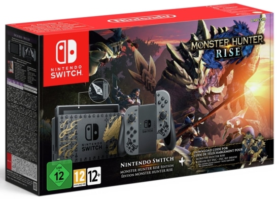 Nintendo Switch MONSTER HUNTER RISE Edition Box View