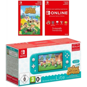 Nintendo Switch Lite Turquoise Animal Crossing Bundle Promo