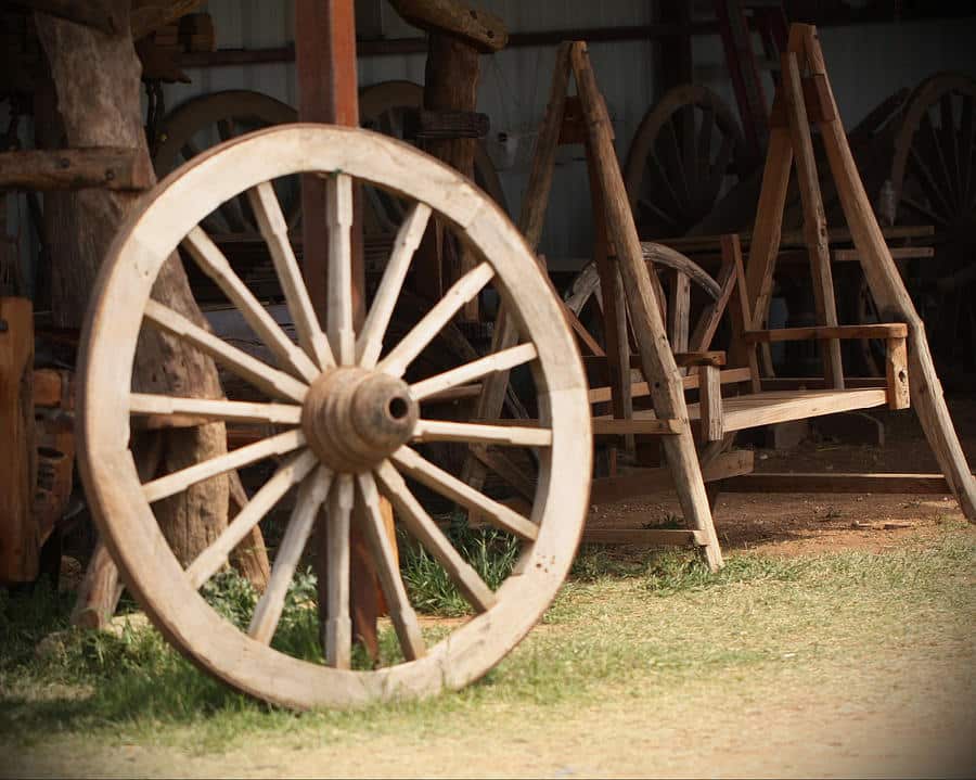 Old Wooden Wheel