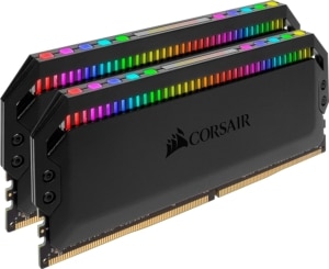 Corsair Dominator Platinum RGB Black Angled View