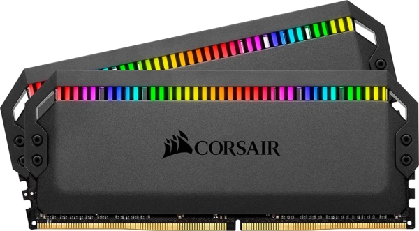 Corsair Dominator Platinum RGB Black Flat View