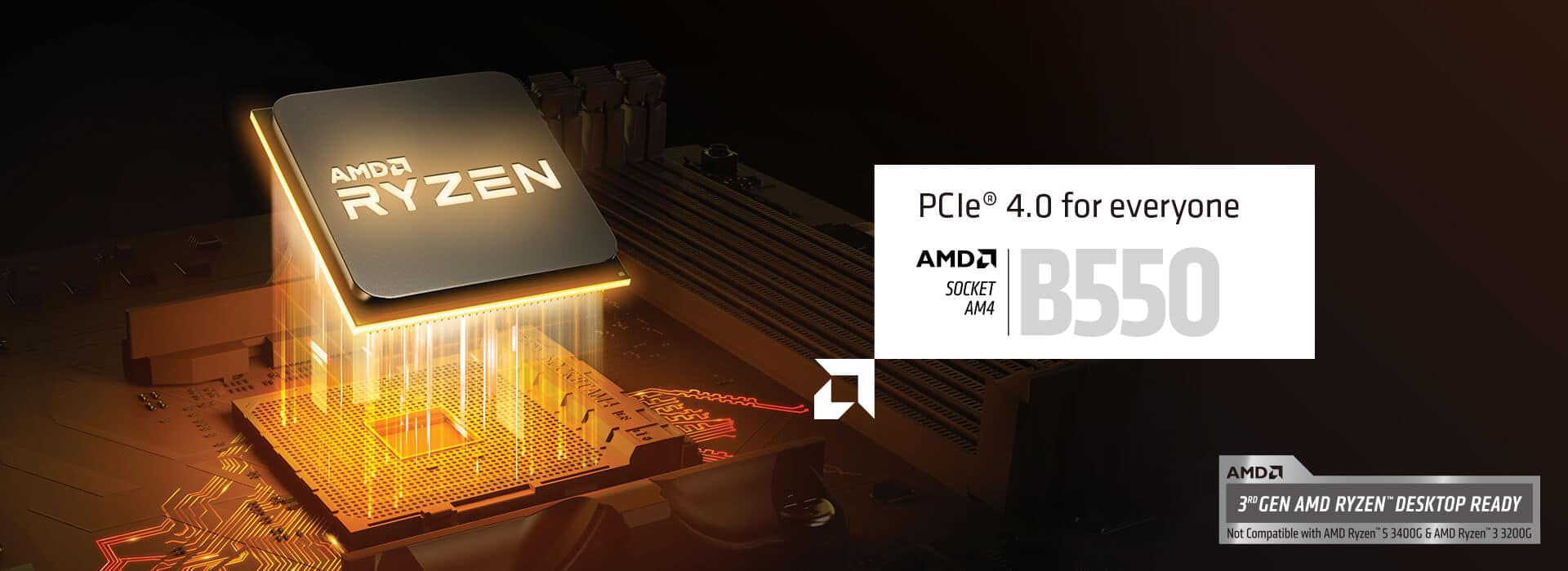 AMD Ryzen B550 PCIe 4.0 Poster