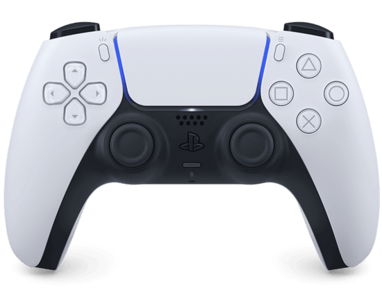Sony PS5 DualSense PS5 White Front Flat View