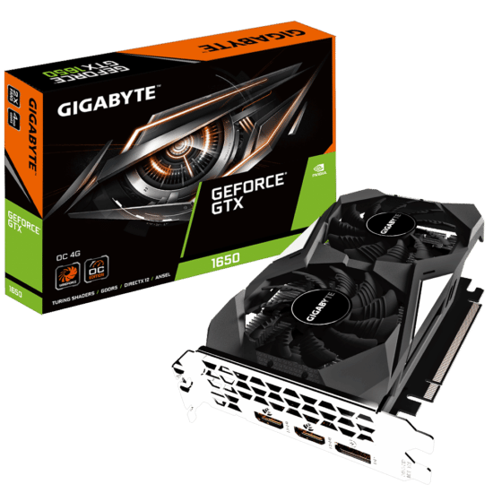 GIGABYTE GeForce GTX 1650 OC 4GB Box View