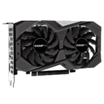 GIGABYTE GeForce GTX 1650 OC 4GB Vertical Angled View