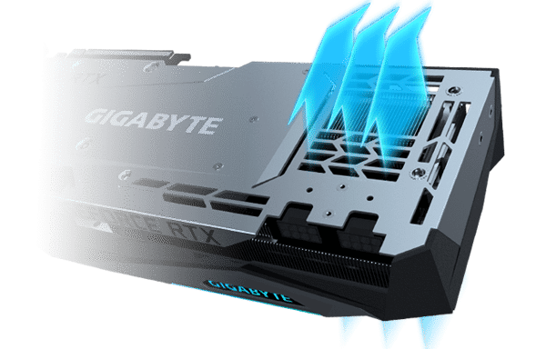 Gigabyte GeForce RTX 3060 GAMING OC Backplate Cooling Illustration