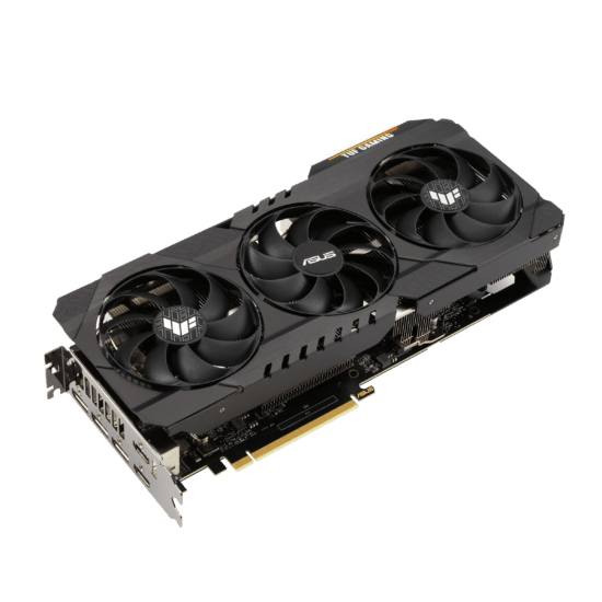 ASUS TUF GAMING GeForce RTX 3070 Ti OC Angled Fan View