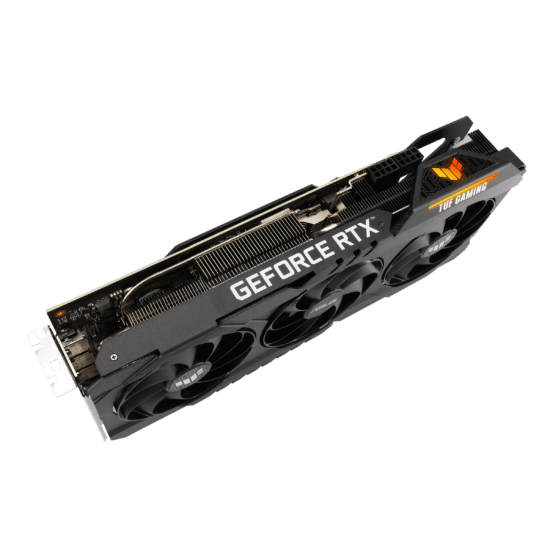 ASUS TUF GAMING GeForce RTX 3070 Ti OC Side Angled View