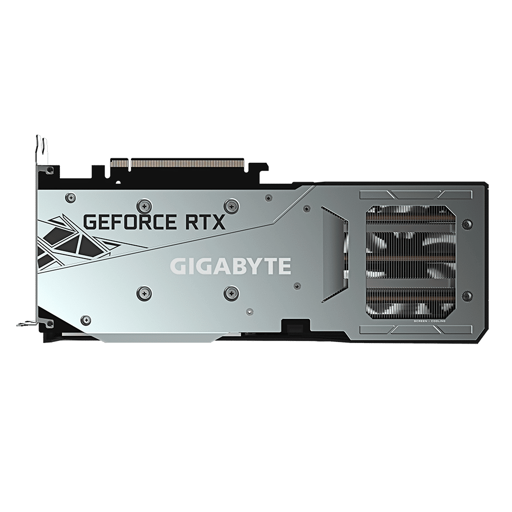 Gigabyte GeForce RTX 3060 GAMING OC 12G Backplate View