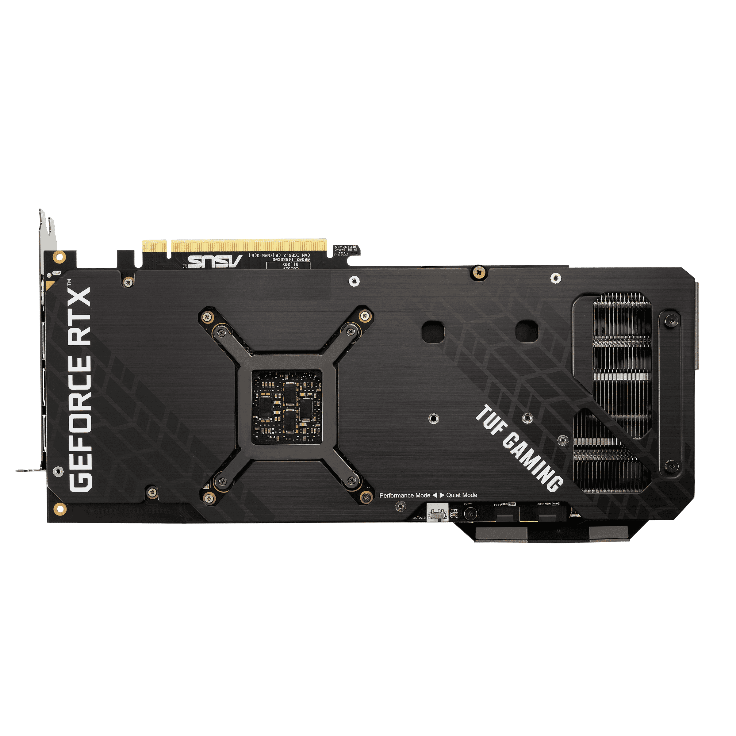 ASUS TUF GAMING GeForce RTX 3070 Ti OC Backplate View