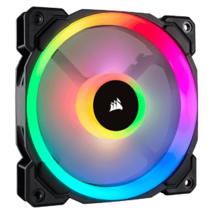Black Corsair LL120 RGB PWM Case Fan Product Image