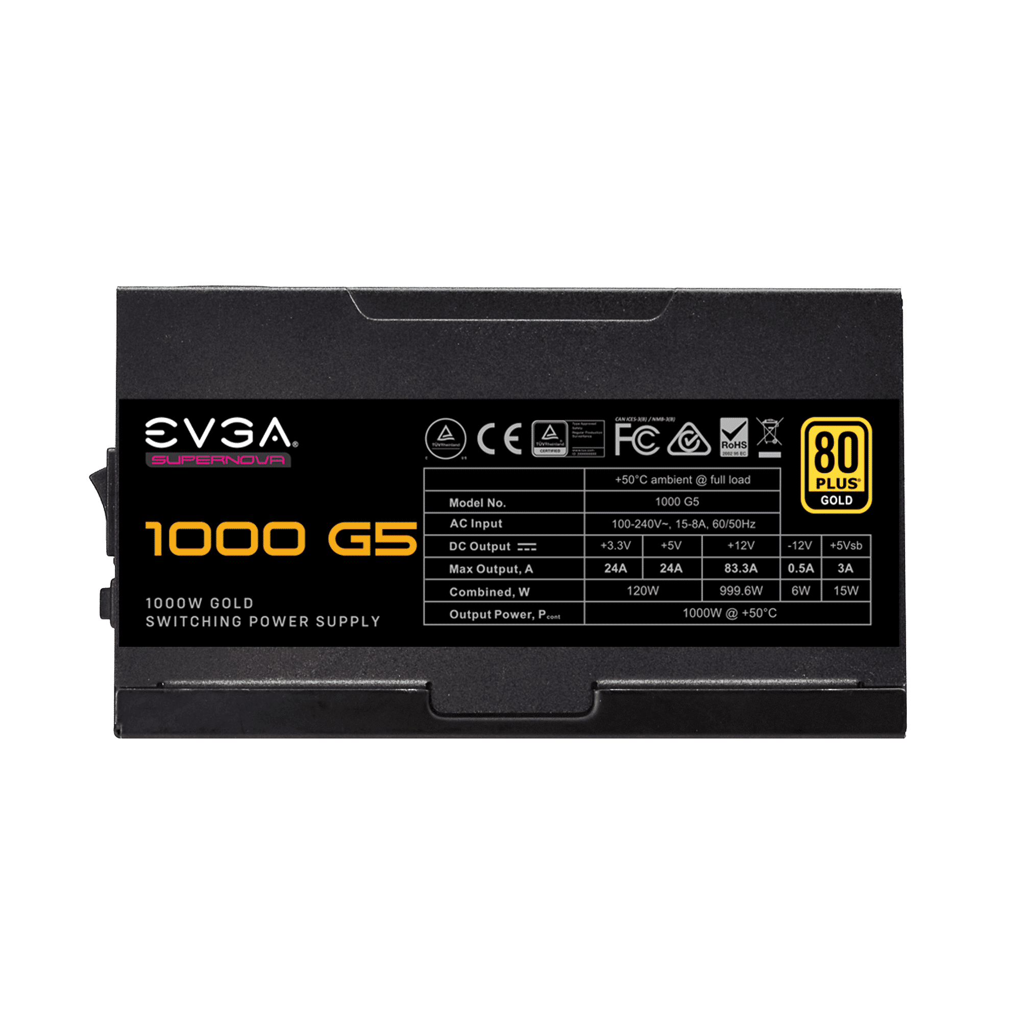 EVGA SuperNOVA 1000 G5 Side View