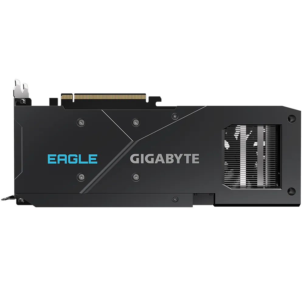 Gigabyte RX 6600 XT Eagle Back Plate View