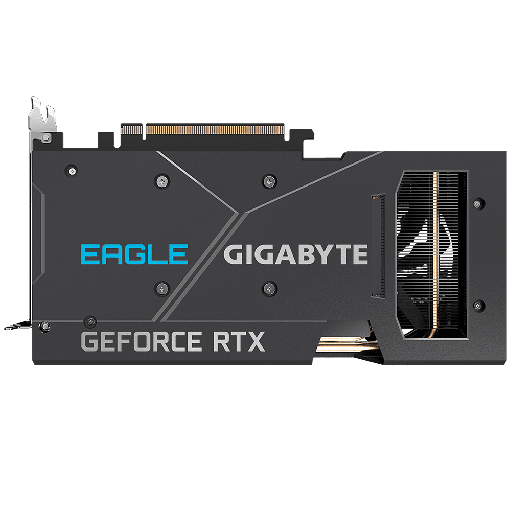 Gigabyte RTX 3060 Ti EAGLE OC Back Plate View