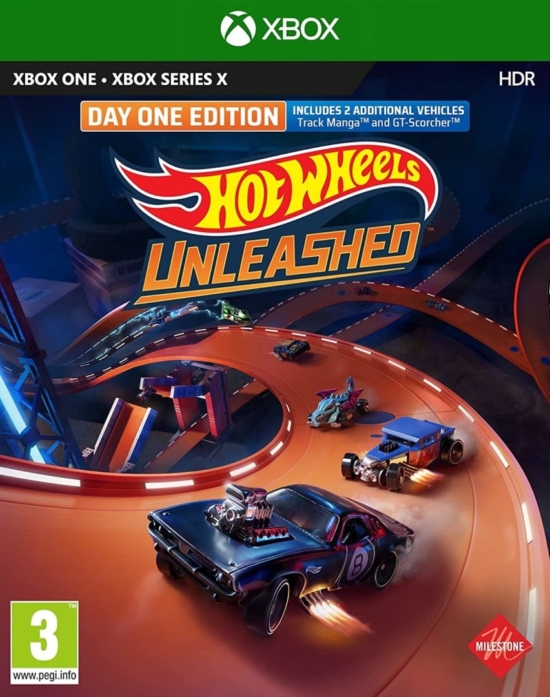 Hot Wheels Unleashed Day One Edition Xbox One Box Cover
