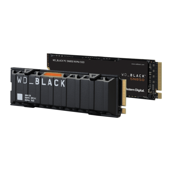Western Digital SN850 1TB NVMe SSD Front and Back View