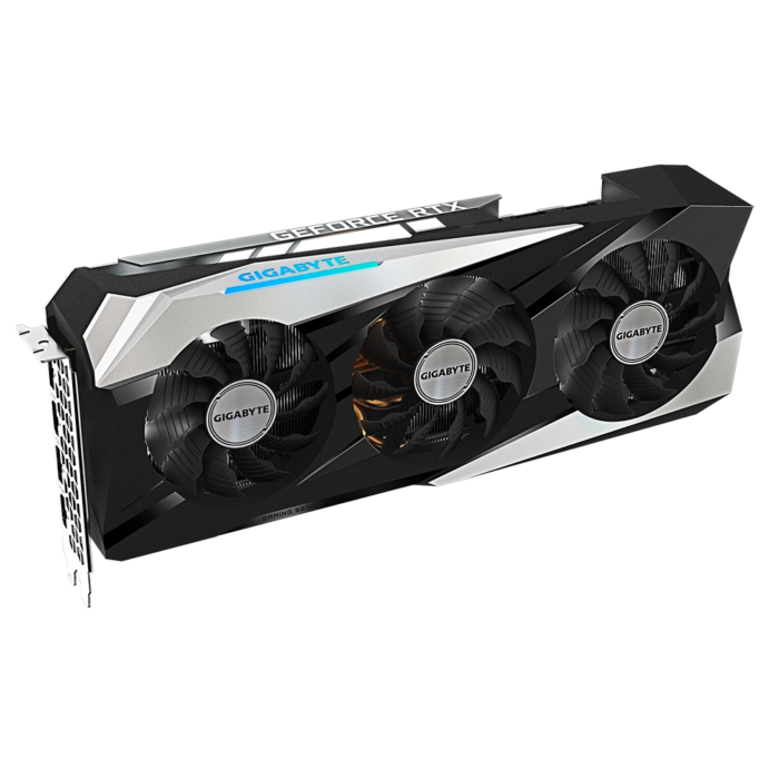 Gigabyte RTX 3070 Ti Gaming OC 8GB Angled Front View