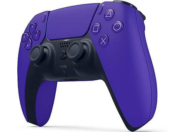 Sony PS5 DualSense Galactic Purple Front Angled View