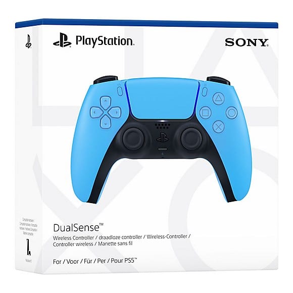 Sony PS5 DualSense Starlight Blue Box View