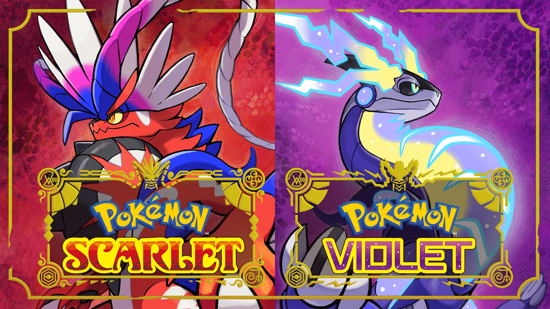 Pokémon Scarlet and Pokémon Violet Dual Pack SteelBook Edition Cover