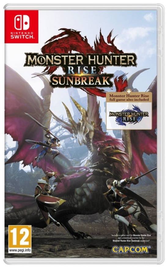 Monster Hunter Rise + Sunbreak Box Art NSW