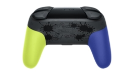 Nintendo Switch Pro Controller – Splatoon 3 Limited Edition Back View