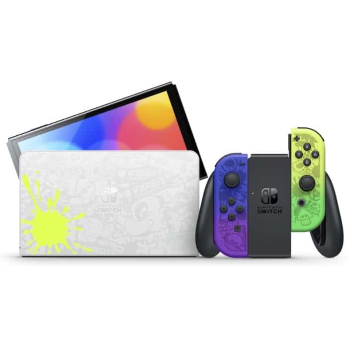 Nintendo Switch OLED Model – Splatoon 3 Limited Edition Cover View