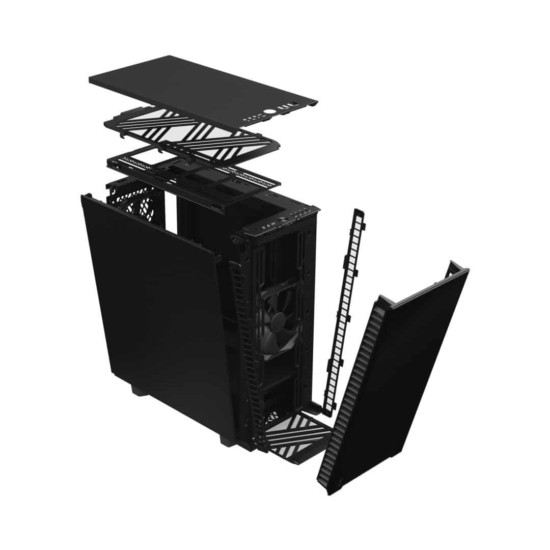 Fractal Design Define 7 Compact Black Solid Interchangeable View