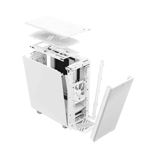 Fractal Design Define 7 Compact White Solid Interchangeable View
