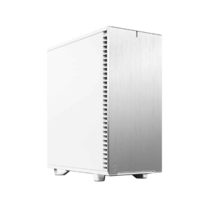 Fractal Design Define 7 Compact White Solid Angled Front View