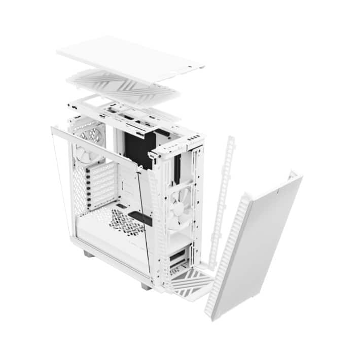 Fractal Design Define 7 Compact White TG Interchangeable View