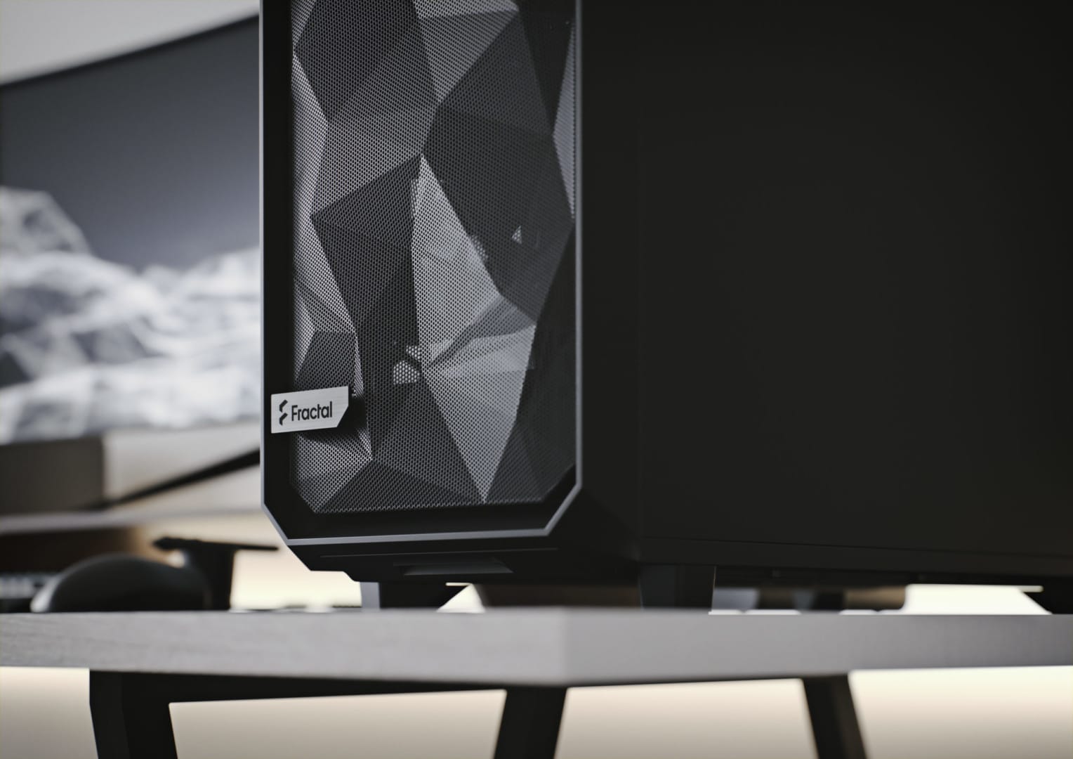Fractal Design Meshify 2 Black Solid Cover View