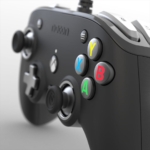 Nacon PRO Compact Controller Black Angled Side View