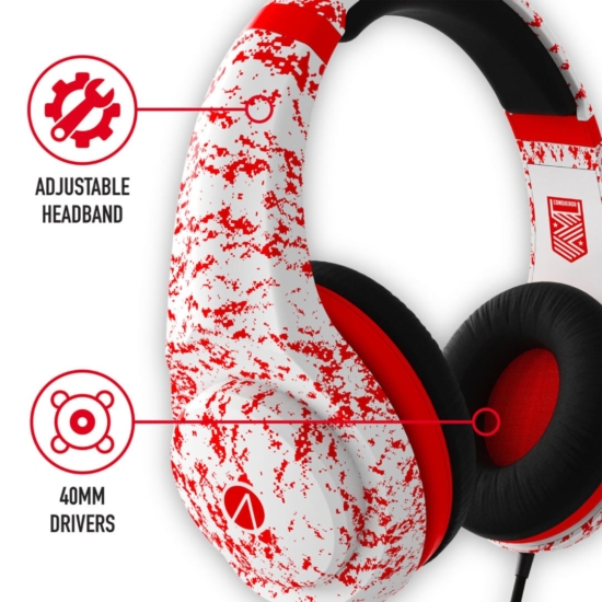 Stealth XP-Conqueror Gaming Headset – Arctic Red Edition Headband View