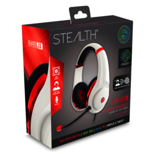 Stealth XP-Glass Gaming Headset – Metallic Red Edition Box View