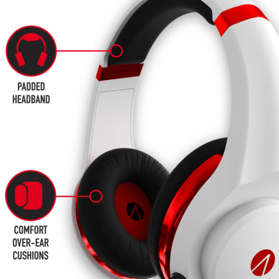 Stealth XP-Glass Gaming Headset – Metallic Red Edition Comfort View