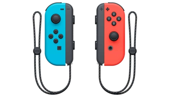 Nintendo Switch OLED - Neon Blue & Neon Red Joy Con View