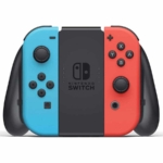 Nintendo Switch OLED - Neon Blue & Neon Red Joy Con Grip View