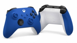 Xbox Wireless Controller - Shock Blue Front/Rear View