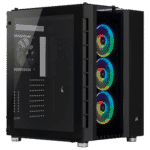 Corsair Crystal Series 680X RGB Black Angled Front View