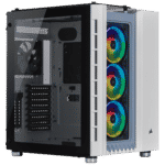 Corsair Crystal Series 680X RGB White Angled Front View