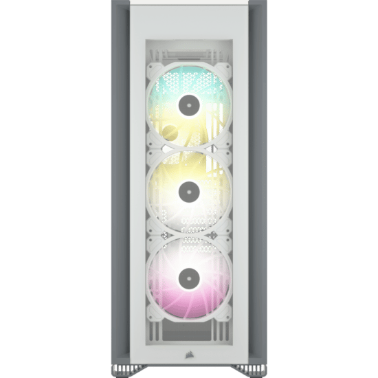 Corsair iCUE 7000X RGB White Front View