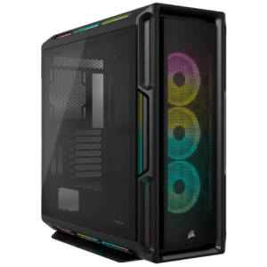 Corsair iCUE 5000T RGB Black Angled Front View