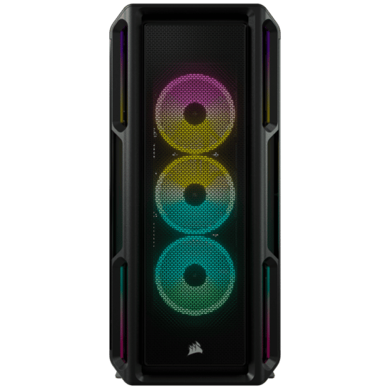 Corsair iCUE 5000T RGB Black Front View