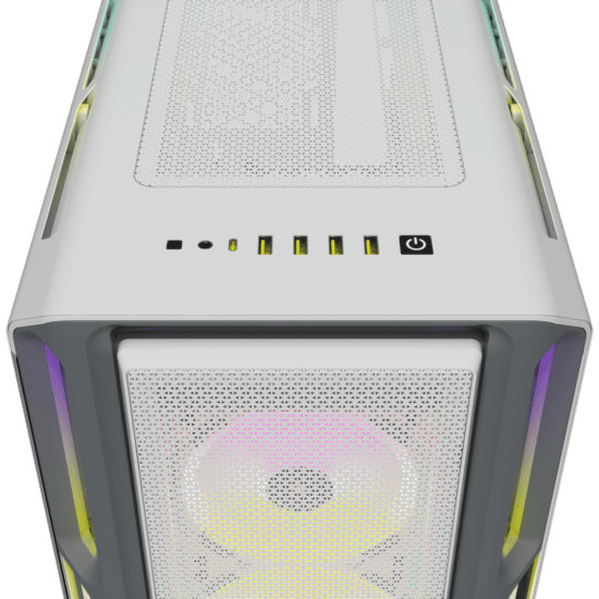 Corsair iCUE 5000T RGB White Top View
